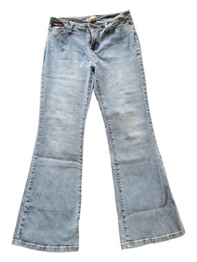 Y2K Tommy Hilfiger Back Pocketless Flare Jeans - Size 13 Juniors (12 Womens)